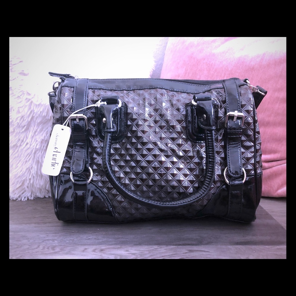 Black charm and Charlie purse
